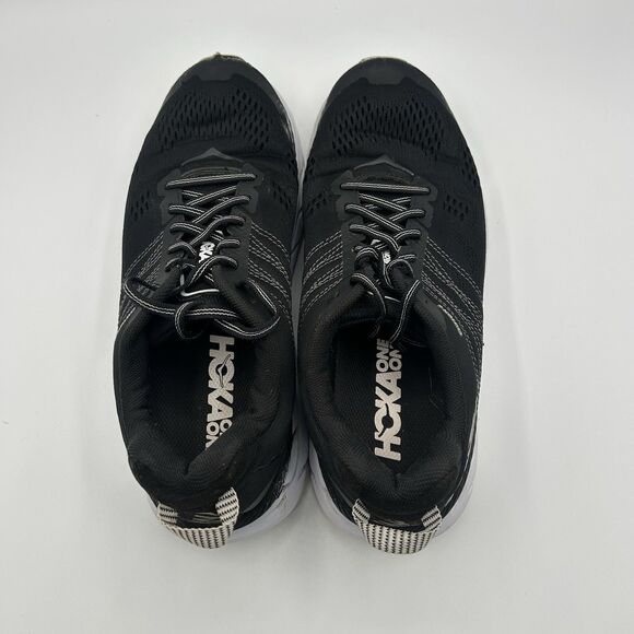 Hoka One One Clifton 6 Women’s Size 8 Running Shoes Black White 1102873 BWHT - Picture 6 of 16